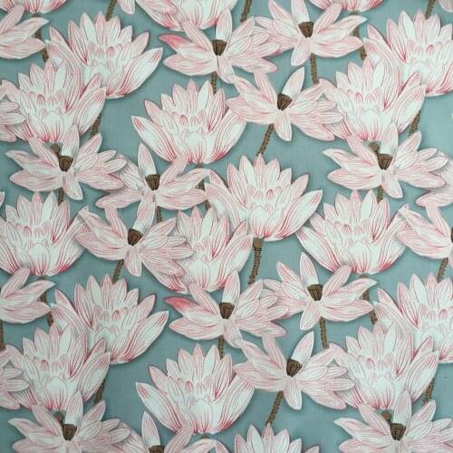 Flower Print Cotton Twill Fabric Furniture Bedding Cotton Fabric DIY Sewing Quilted Sofa Cloth Air Conditioning Cover Fabric D30
