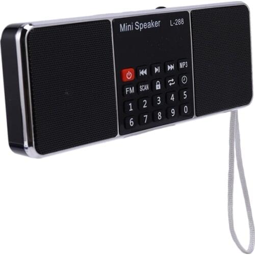 Multifunction Digital Fm Radio Media Speaker Mp3 Music Player Support Tf Card Usb Drive With Led Screen Display And Timer Functi