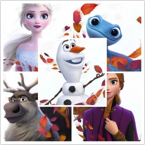 Disney Frozen Anna Elsa Cartoon Wall Art Canvas Painting Nordic Posters and Prints Wall Pictures for Living Room Decoration