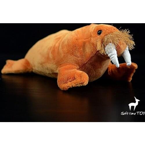 Very Soft Plush Toy Real Life Animals Bering Walrus Doll Children Birthday Gifts Cute Toys Shops