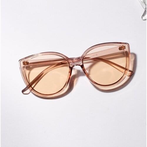 Oval Sunglasses Small Round Women 2018 Fashion Men Glasses Ladies Vintage Yellow Eyewear Luxury Brand Red Glasses with Box NX