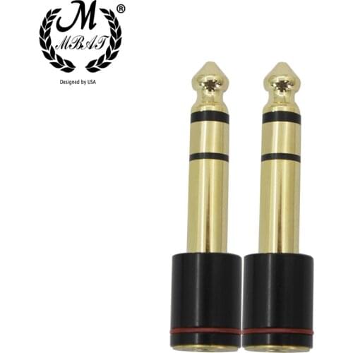 M MBAT F-36 3.5MM Jack to 6.5MM Plug Connector Amplifier Guitar Recording Audio Adapter Musical Instrument Audio Converter