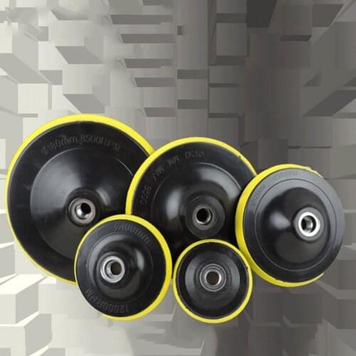 M14 Backing Pad Car Polisher Bonnet Dia 3' 4' 5' 6' 7' Inch Angle Grinder Wheel Sander Paper Disc Auto Polishing Machine Tool