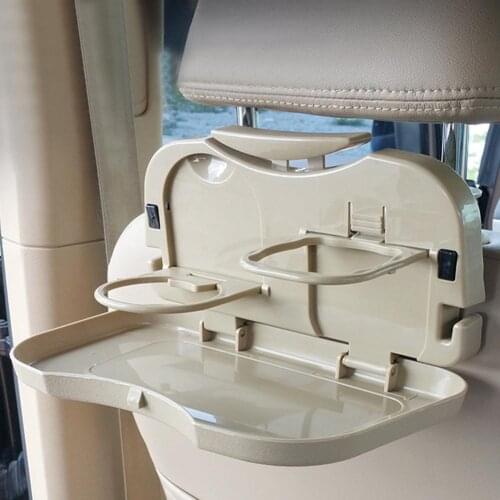 Folding Car Travel Back Seat Storage Table Drink Food Cup Tray Holder Stand Desk 2019