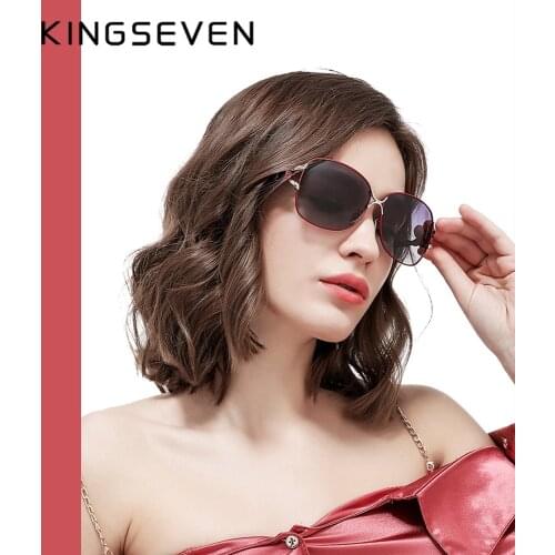 KINGSEVEN 2021 New Design Sun Glasses For Women Elegant Polarized Sunglasses Gradient Luxury Oculos Ladies Shades Female UV400