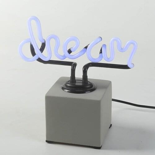 Led Luminous Dream Neon Light Customized 3D Neon Lamp Decorative Glass Neon Sign Logo for Room