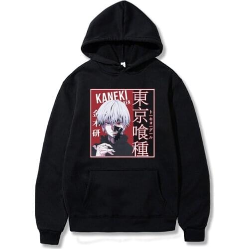 Anime Tokyo Ghoul Manga Hoodie Kaneki Ken Printed Men/women Hoodie Long Sleeve Sweatshirt Hoodies Harajuku Clothes
