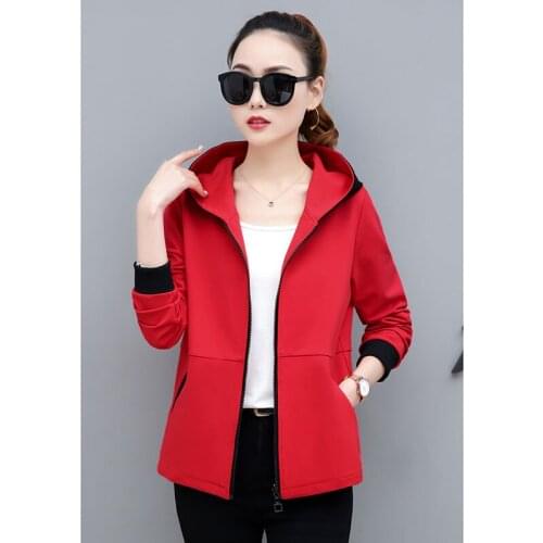 Short jacket female hooded jacket 2019 spring new casual Korean jacket baseball uniform A427