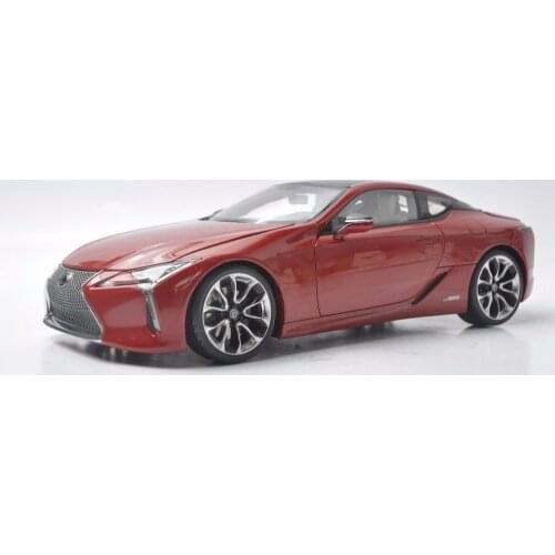 1:18 Diecast Model for Lexus LC 500h LC500h 2018 Red Coupe Alloy Toy Car Miniature Collection Gift LC500 LS500