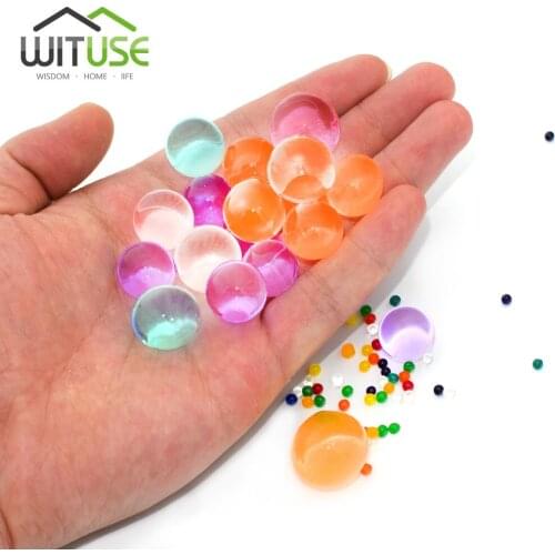 10g/Lot Crystal Soil Home Decor Pearl Shaped Hydrogel Gel Polymer Water Beads Mud Grow Magic Jelly Balls Wedding Plant Decor