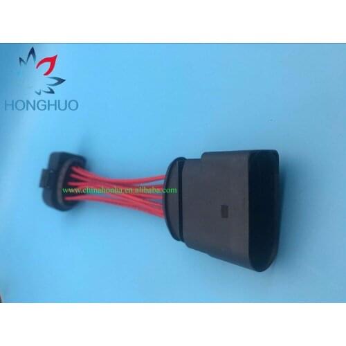 10 Pin Male & Female Headlight Plug Headlamp Connector With Pigtail 1J0973835 1J0973735