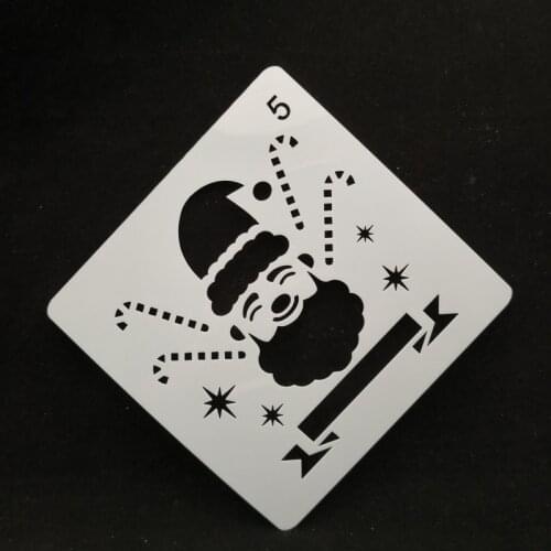 13*13 Santa claus pvc Layering Stencils for DIY Scrapbooking/photo album Decorative Embossing DIY Paper Cards Crafts