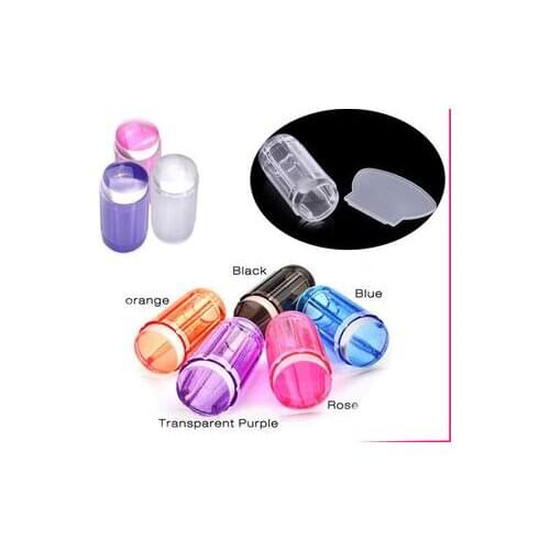 8Colors 20PCS/SetClear Jelly Stamper, Nail Art Stamper, Nail Art Jelly Stamper, Stamping Plate, Scraper And Stamper