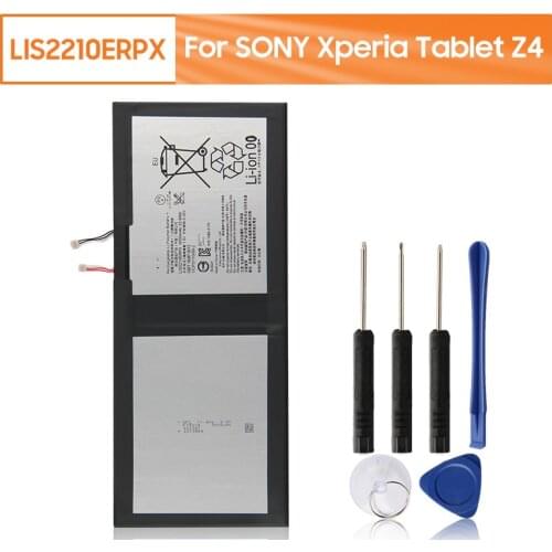 Yelping LIS2210ERPX LIS2210ERPC Tablet Battery For SONY Xperia Z4 Tablet Ultra SGP771 SGP712 6000mAh Free Tools