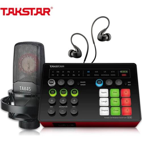 Takstar MX1 Set Live Broadcast Sound Card Set for various entertainment live broadcast APPs and influencer marketing platforms