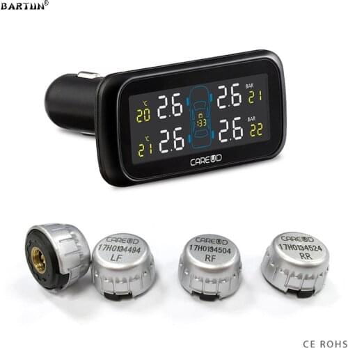 U903Z Auto Tire Pressure Alarm Sensor 4 External Internal Sensors Tire Pressure Monitoring System TPMS Diagnostic Tool