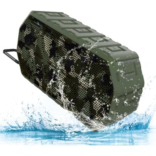 Esonstyle Bluetooth Speaker Wireless Portable Loudspeakers Stereo Sound IPX6 Outdoor Speakers With Mic Support TF AUX TWS