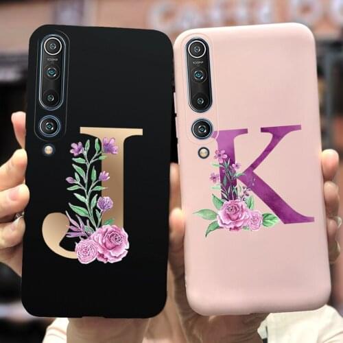 For Xiaomi Mi 10 Pro Case MI10 Lite Soft Silicone Cute Letters Phone Cases For Xiaomi Mi 10 S Lite Pro Back Cover Mi10 Pro Coque
