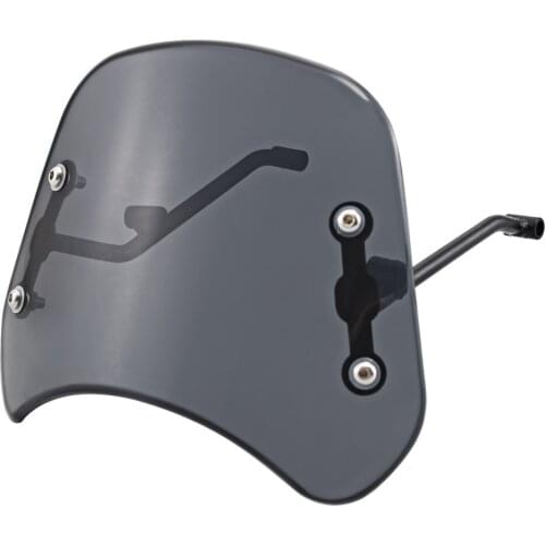 Smoke Vintage Sport Wind Deflector Windshield For Benelli Leoncino 250 500 Trail Models Instrument Visor Protector Accessories