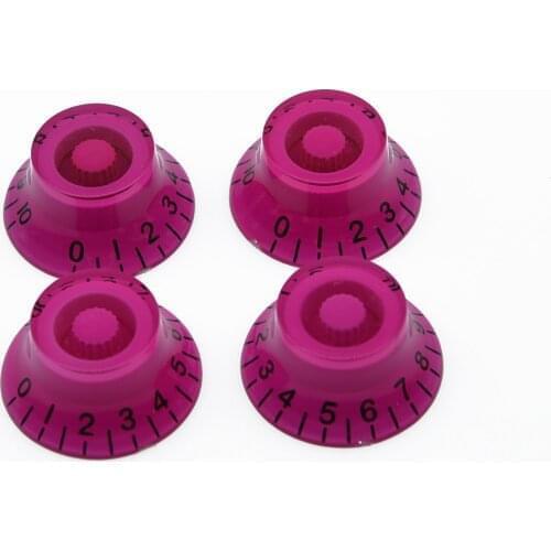 KAISH 4x Purple LP Guitar Knob Top Hat Knobs Bell Knobs for SG LP