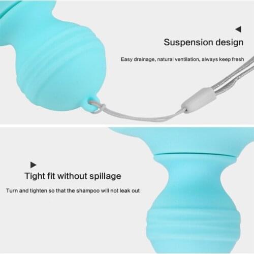 BX0F Silicone Bristle Hair Scalp Massager Shampoo Brush Wet Dry Manual Head Massage Comb Scrubber Exfoliate Remove Dandruff Deep