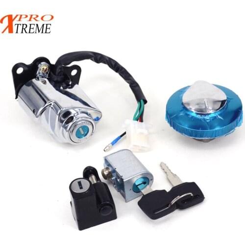 Motorcycle Ignition Switch Fuel Lock Gas Cap Key Set For Honda VT400 VT750 VT 400 750 1998 1999 2000 2001-2003 CA250 Magna 250