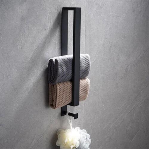 Towel Rack 40cm Bathroom Stainless Steel Wall Mounted Holder Self-Adhesive Bar