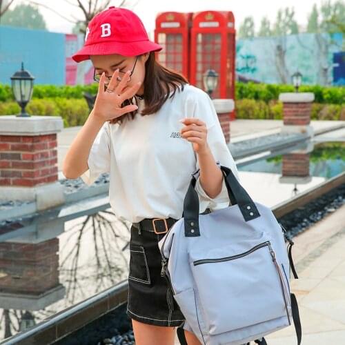 Nylon Backpack Women Large Capacity Casual Backpack Ladies Back Fashion Girls School Bag Teenage Travel Students Backpacks Bolsa