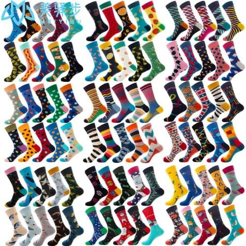 10 Pairs Per Set Hot Sale Casual Men Socks New Socks Fashion Funny Sock Happy Business Party Dress Cotton Socks Man