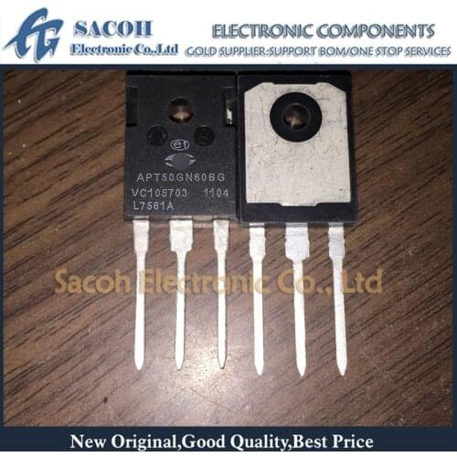 Free Shipping 10Pcs APT50GN60BG APT50GN60B APT50GP60BG APT50GP60B TO-247 50A 600V Field Stop IGBT