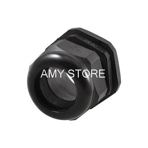 PG36 White Plastic 13mm Thread Long Waterproof IP67 Cable Joints