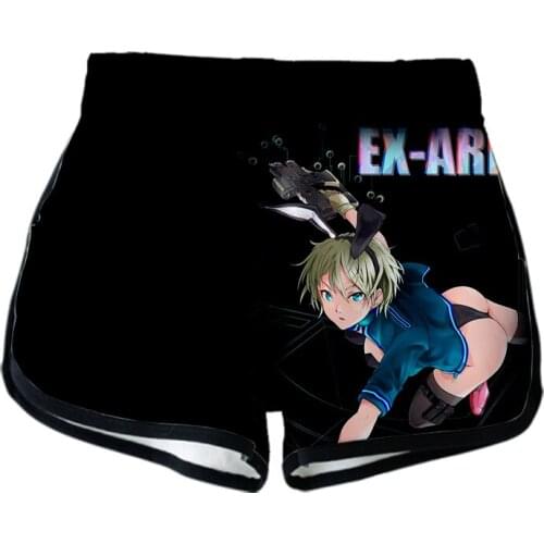 New Harajuku Fashion Kawaii 3D Short Pants Anime EX-ARM Japanese HiRock Alma 3D Shorts Women Casual Girl Hot Sale Sexy Shorts