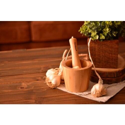 Souza Mortar and Pestle | Bamboo | Home - Kitchen | Made in Turkey | Free Shipping