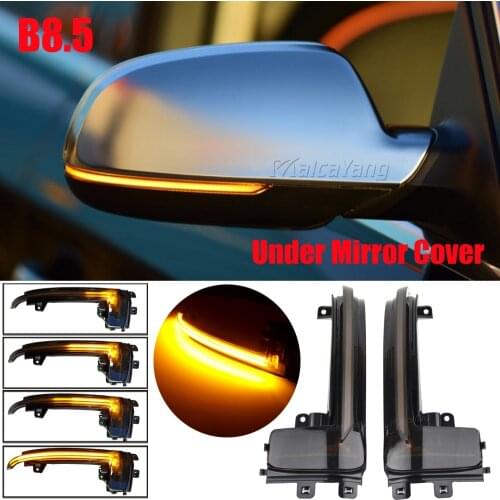 Dynamic Scroll LED Turn Signal Light Sequential Rearview Mirror Indicator Blinker Light For Audi A3 8P A4 A5 B8 Q3 A6 C6