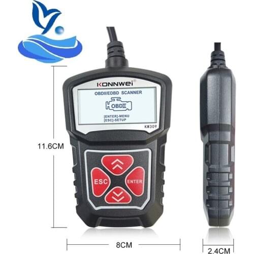 KW309 Universal Car Scanner Professional Automotive Code Reader Vehicle CAN Diagnostic Scan Tool