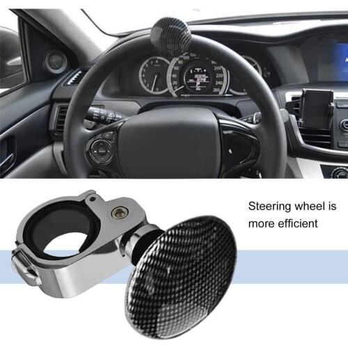 Universal Car Styling Platinum Power Handle Steering Wheel Metal Assisted Ball Booster Spin Knob Clamp Fit