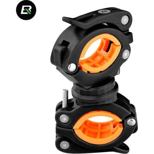 Bicycle Light 360 Rotation Flashlight LED Bike Handlebar Bracket Cycling Lamp Pump Grip MTB Bike Light Stand Bicycle Accessorie