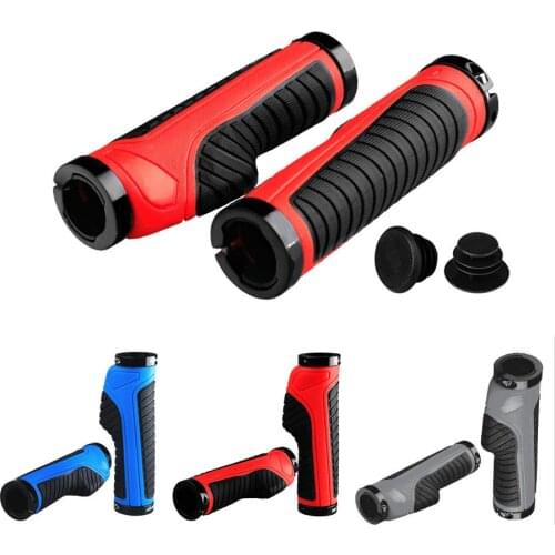 2PCS/1Pair Mountain Road Cycling Grips Anti-Wear Anti-Slip Handle Bicycle Grips Rubber Material Quality Soft Bike Accessories