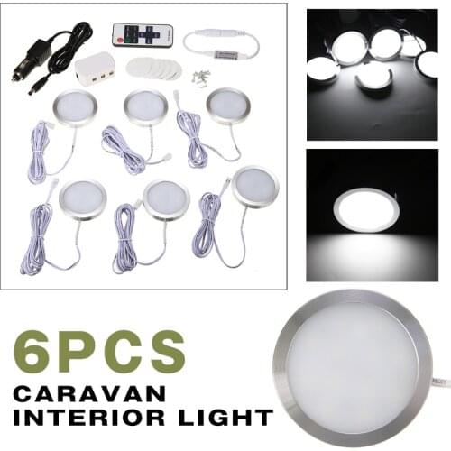 6pcs Interior Lighting Boat Camping Trailer Lights LED Spot Light Van Camper Caravan 12V LED Lamp Camping