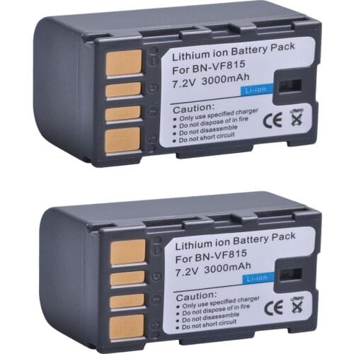 AsperX 2pcs BN-VF815 BN-VF815U BNVF815 BN VF815 Battery for JVC GR-D720US GR-D728 GR-D750US GR-D720 GR-D771 GR-D740US Battery