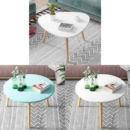 White Living Room Table Sofa Side Small Coffee Tea Tables Nightstand End Table Office Coffee Table Wooden Round Magazine Shelf