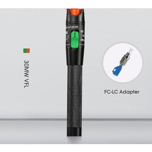 Free Shipping 30MW Witch FCLC Visual Fault Locator, Fiber Optic Cable Tester 30Km Range Preferential price Laser