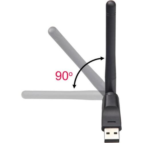 WiFi Wireless Network Card USB 2.0 150M 802.11 b/g/n LAN Adapter With Rotatable Antenna For Laptop PC Mini Wi-fi Dongle