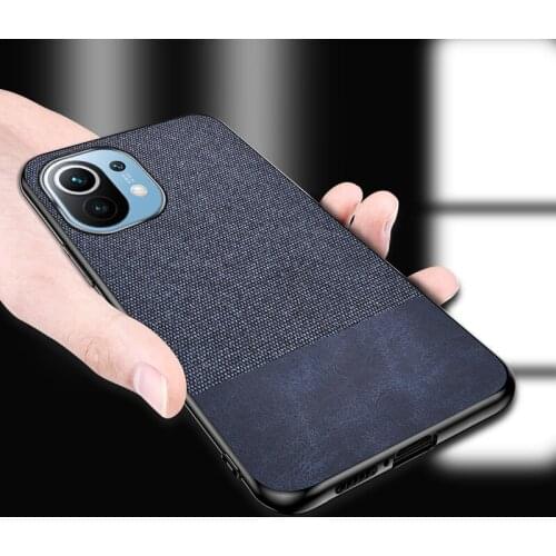 Fabric Soft Rubber All-inclusive Phone Cases For Xiaomi 11 Pro Choose At Will Between PU+Cloth And All Cloth For Xiaomi 11 Cover