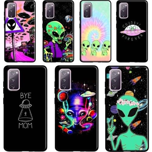 Alien UFO Case For Samsung Galaxy S21 Ultra S20 FE S8 S9 S10 Plus Note 20 Ultra Note 10 Plus Cover