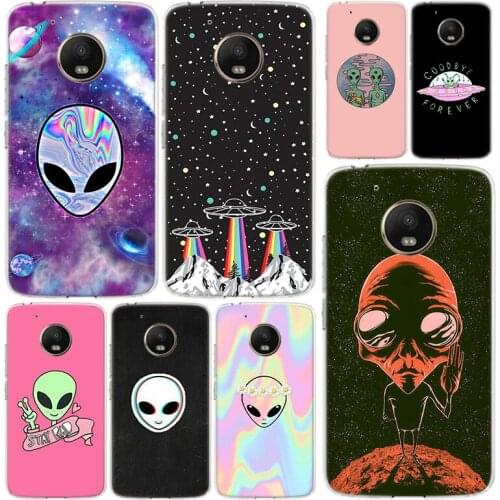 Alien Believe UFO Phone Case Cover For Motorola Moto G9 G8 G7 G6 G5S E6 E5 Power Plus Play One Action Macro Vision Coque
