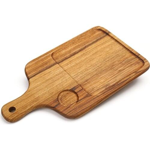Jaswehome Wooden Bread Board Zebra Wood Snack Fruit Tray Wood Serving Board Wood Food Plate Kitchen Accessories