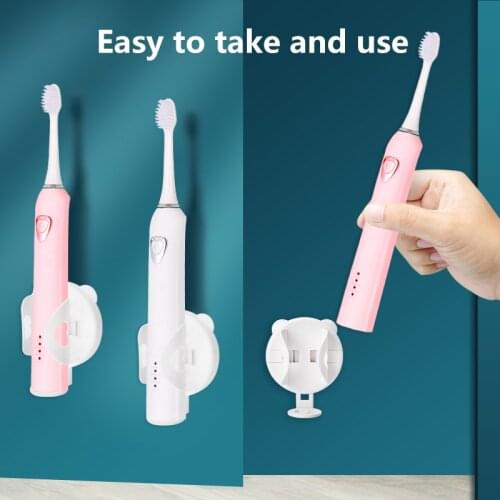 Auto-adjust Electric Toothbrush Holders Detachable Wall Mounted Traceless Stand for All Tooth Brushes Waterproof Bathroom Use
