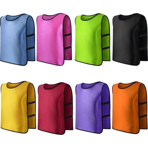 Children Kid Team Sports Football Soccer Training Pinnies Jerseys Train Bib Vest Sports Vest Breathable Team Training Bibs