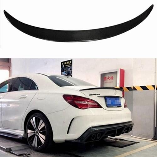 For Mercedes-Benz CLA W117 CLA180 CLA200 CLA250 CLA260 Carbon Fiber Rear Trunk Wing Spoiler CLA45 AMG Style 2014 - UP
